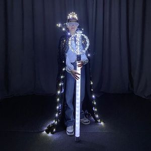 Cetro de diamante blanco LED KTV varita de hadas <span class=keywords><strong>campo</strong></span> de flores brillantes pelo capa brillante barra corona para <span class=keywords><strong>boda</strong></span> Pascua novedosos-regalos - Product Image 5