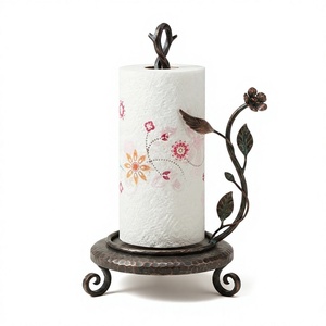 Handmade Metal Tissue <b>Paper</b> Holder With Seashell And Starfish Design Black Finish For <b>Kitchen</b> Dining Table <b>Paper</b> Towel Holder - Product Image 3