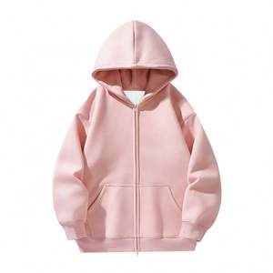 Custom Logo Printed Sports Autumn Cotton Zipper Hoodie Unisex Heavyweight Oversized Hoodies Cotton Hoodies Sweatshirts - Product Image 3