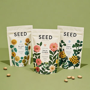 ถุงใส่<span class=keywords><strong>เมล็ด</strong></span>งา<span class=keywords><strong>ผัก</strong></span>หน้าต่างใสมีซิปบรรจุภัณฑ์พลาสติกพิมพ์ลายได้ตามต้องการ - Product Image 6