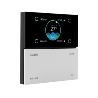 Interrupteur intelligent électrique X3 Pro 2.0 blanc en aluminium (design barre) avec contrôle par application pour usage domestique et hôtelier - Contrôle des rideaux AC