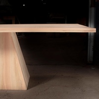 Ensemble de salle à manger en bois massif Brutalist, table de salle à manger de luxe