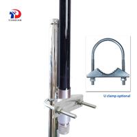 Antena 4G LTE WiFi GSM de Fibra de Vidrio con Conector N Macho, Omnidireccional, Impermeable para Exteriores, Amplificador de Señal de Largo Alcance de 50 km