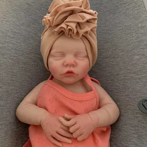 43cm silicone dolls for adoption lifelike reborn girl reborn baby art doll collectibles take shower waterproof lovely kids