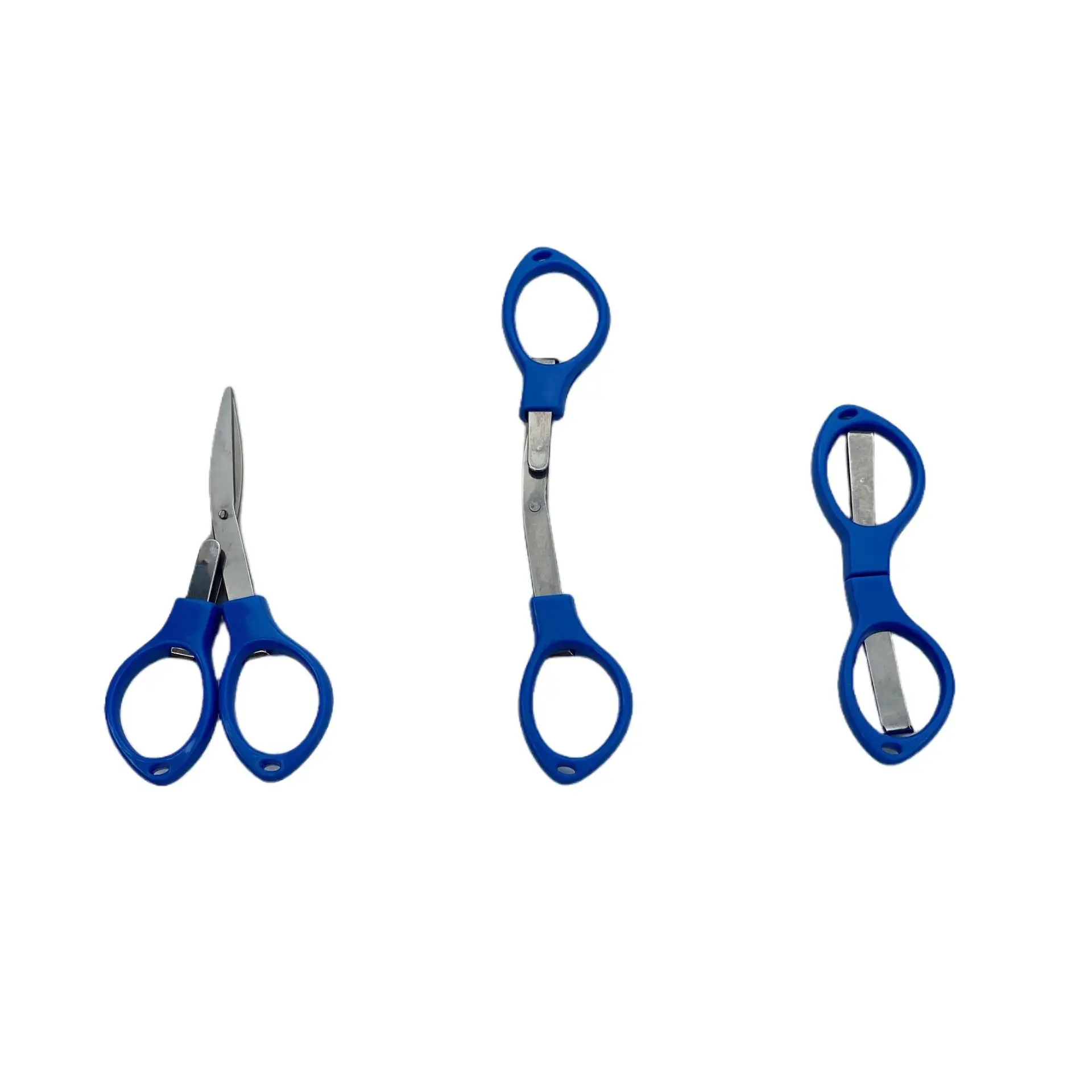 Multifunctional 8-figure telescopic folding scissors Travel outdoor portable mini fishing line scissors stainless