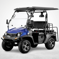 Voiturette de golf électrique tout-terrain 2+2 places, rehaussée, pour resort, chasse, ferme, véhicule utilitaire tout-terrain 4 roues pour l'aventure