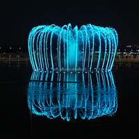 Fontaine musicale flottante DEWY pour extérieur, fontaine dansante, système étanche IP68, anti-corrosion, pour lac, rivière, aménagement paysager
