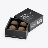 Boîte en papier d'emballage cadeau de luxe avec insert de plateau personnalisé pour chocolat et bonbons