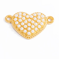 SUMMLY Plaqué Or 18K Acier Inoxydable Perle Double Boucle Cœur Étoile de Mer pour Fabrication de Bijoux DIY Bracelet Collier Vente en Gros