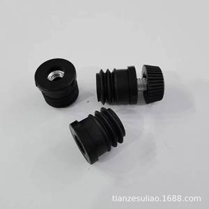 Round Nut Plug M6x16 Plastic Adjustable Furniture <b>Chair</b> Caster Tube Inner Plug Foot <b>Pad</b> - Product Image 2