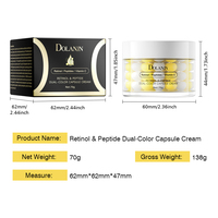 Crème Visage Anti-Âge et Raffermissante OEM 5 Peptides Rétinol Micro Capsules Vitamine E Jour et Nuit 70g