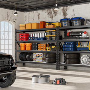 4-stöckiges Hochqualitatives Schwerlast-Stahlregal ohne Schrauben Metallregale zur Lagerung für Industrie Lager Garage - Product Image 5