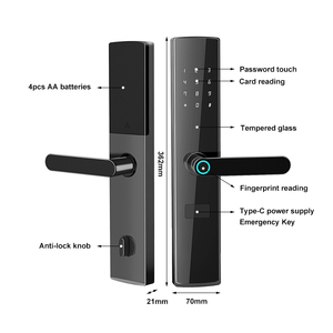 Chiave intelligente senza chiave con impronta digitale con serratura per serratura elettronica tastiera con <span class=keywords><strong>Password</strong></span> per porta - Product Image 4