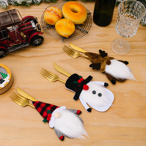 Los nuevos artículos de decoración navideña de Haobei incluyen juegos de cubiertos con forma de gnomo, muñecos <span class=keywords><strong>navideños</strong></span>. - Product Image 3