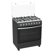 Kompor Gas Stainless Steel Berdiri Sendiri dengan Oven 6 Tungku untuk Rumah & Dapur Restoran Langsung dari Pabrik OEM ODM