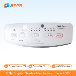 แผงเมมเบรนรีโมทคอนโทรลโพลีคาร์บอเนตพิมพ์ลายด้วยเทคนิคซิลค์สกรีนและยูวีทรานเฟอร์ สำหรับใช้งานภายใน/ภายนอกอาคาร - Product Image 1