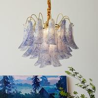 Lustre en verre de Murano à couleurs changeantes pour le salon, la salle à manger et l'art d'intérieur luxueux décoratif.