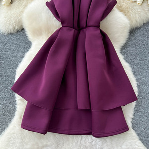 <span class=keywords><strong>Taglie</strong></span> <span class=keywords><strong>forti</strong></span> estate elegante <span class=keywords><strong>tunica</strong></span> senza spalline sottile plissettato abito Midi per le donne senza maniche impero 3D pizzo Vestidos - Product Image 3