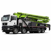 Camión Bomba de Concreto Usado Zoomlion 63m, Sitrak C7H 440, Motor MAN, 180m3/h, Año 2021, Diésel, Bomba de Concreto Montada en Camión de Servicio Pesado
