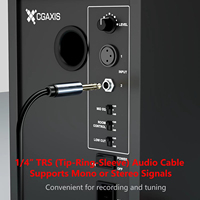 1/4 inci kabel instrumen TRS 6.35mm kabel Audio Stereo Jack Male 6.35 garis interkoneksi seimbang untuk gitar listrik