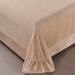 Bộ chăn ga gối đệm lông thỏ giả mềm mại sang trọng 4 món, ấm áp, êm ái, gồm ga trải giường, vỏ chăn, chăn và khăn trải giường cho mùa đông - Product Image 4