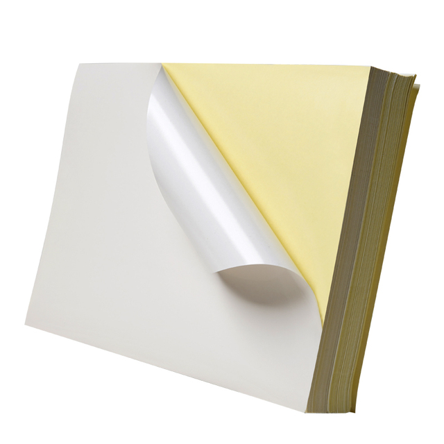 White Color A4 Label Glossy Sticker for Inkjet and Laser Printing