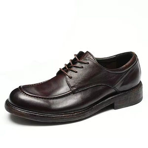 Genuine Leather Oxford <b>Shoes</b> <b>Men</b> Formal Business Wedding Office Slip Resistant <b>Waterproof</b> Breathable Comfortable Lightweight - Product Image 6