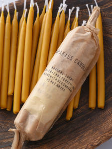 Bougie chinoise <span class=keywords><strong>orientale</strong></span> en <span class=keywords><strong>cire</strong></span> d'abeille, sans fumée, faite à la main, pièces individuelles, décorative, <span class=keywords><strong>cire</strong></span> de miel jaune pour la méditation, la salle de thé, le yoga - Product Image 2