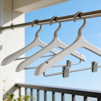 Cintre portable JUNTU personnalisé en ABS importé, gain de place, écologique, pour costumes, chemises, pantalons, jupes, maison et hôtel, anti-rayures