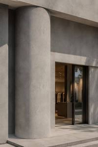 Carrelage en porcelaine flexible à texture <span class=keywords><strong>de</strong></span> grès gris <span class=keywords><strong>ciment</strong></span> moderne, pierre douce MCM pour façade industrielle et revêtement mural intérieur - Product Image 2