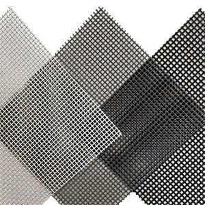 Malla de titanio puro 60 80 100 <span class=keywords><strong>150</strong></span> 200 Malla 75 micras Tela de alambre tejida de titanio Plata, filtros de tejido liso negro - Product Image 2