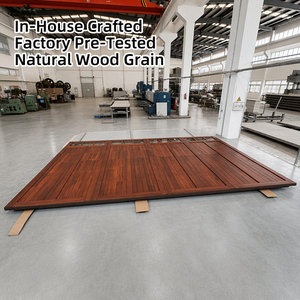 <span class=keywords><strong>Porte</strong></span> <span class=keywords><strong>de</strong></span> <span class=keywords><strong>garage</strong></span> <span class=keywords><strong>sectionnelle</strong></span> en bois massif LIXON, panneaux isolés à âme en aluminium, quincaillerie robuste, moteur pour villa - Product Image 2