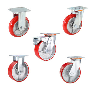 Hochleistungs-Lenk rollen mit Industrie rollen aus Polyurethan und Gusseisen für Plattform-LKWs, militärische Ausrüstung - Product Image 1