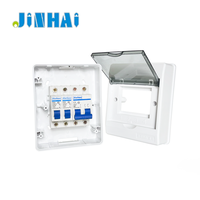 Boîtier de distribution en plastique à montage en surface pour intérieur, série 5S, 4 voies, avec couvercle transparent visible, pour disjoncteurs et distribution d'énergie légère