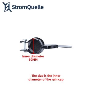 Silenciador de tapa de lluvia de escape de generador diésel de 50mm, cubierta de lluvia con aleta para tubo de chimenea y sombrero, accesorio de 50mm - 90mm - Product Image 2