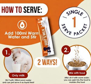 <span class=keywords><strong>Poudre</strong></span> de lait de chèvre pour chiens et chats, riche en protéines, levure nutritionnelle, estomacs sensibles, probiotique doux, facile à stocker, individuel - Product Image 3