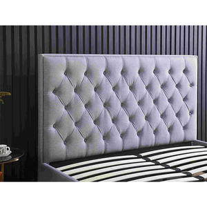 Современная Роскошная бархатная платформа, деревянные кровати с обивкой, двойная кровать размера «super king queen-size» в Калифорнии, с отделением для хранения - Product Image 4