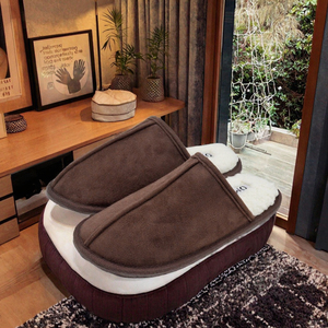 ขนแกะธรรมชาติคุณภาพสูง สำหรับฤดูหนาว ให้ความอบอุ่นภายในบ้าน พื้นรองเท้าทำจากวัสดุ EVA TPR นุ่ม ระบายอากาศได้ดี กันลื่น ราคาขายส่ง - Product Image 3