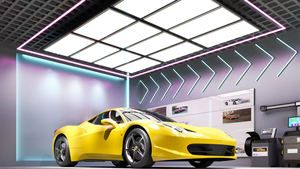 Plafonnier LED dimmable Baona 1,8x3,6m 900W pour bureau, <span class=keywords><strong>garage</strong></span>, atelier <span class=keywords><strong>de</strong></span> detailing automobile - Product Image 5