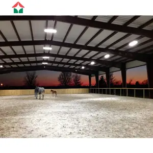 Equestrian Horse Barn Kits Riding Stable Arena Shed Metal Frame Steel Structure Constructions Materials