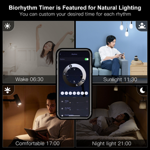 Ampoule à filament intelligente lampe à LED A60 E27 éclairage à intensité variable blanc doux 2700K-6500K 806Lm fonction biorythme MOES/Tuya Smart APP - Product Image 5
