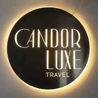 Nouvelle conception de panneau lumineux LED effet miroir infini pour la décoration murale des bars et des hôtels - Utilisation publicitaire, couleurs et dimensions personnalisables
