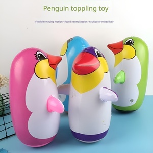 ของเล่นเป่าลมรูปเพนกวินแบบโยกเยก ทำจาก PVC หนา สำหรับเด็ก เล่นได้ทั้งในบ้านและนอกบ้าน ของชำร่วยงานปาร์ตี้ ของขวัญวันเกิด - Product Image 2