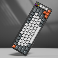 Clavier mécanique de jeu d'ordinateur sans fil à échange à chaud 68 touches 2.4G avec tampon en silicone