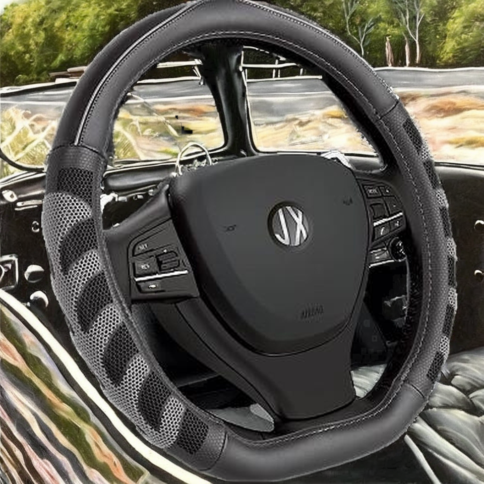 CTG 380 Sport Style PU Steering Wheel Cover | Universal Car Interior Accessories