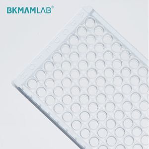 Placas Elisa <span class=keywords><strong>Nunc</strong></span> Placa de prueba Elisa de alta retención blanca de 96 pozos con cubierta para uso en laboratorio - Product Image 1