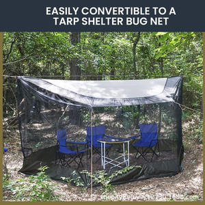 Lona hexagonal para acampar Woqi de 365x295 cm, verde oliva, de nailon, impermeable y ligera, para senderismo y excursionismo al aire libre. - Product Image 5