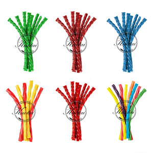 Bonbons Gommeux Sucrés au Goût <span class=keywords><strong>Fraise</strong></span> et Pomme, Torsadés, Moelleux et Moelleux, Remplis de Coloris Variés, en Gros - Product Image 4