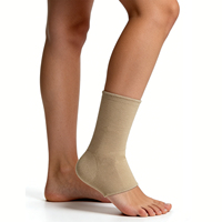 Manchon de soutien de cheville élastique sans couture, respirant, à compression, en Nylon/Spandex, à enfiler, pour usage quotidien unisexe