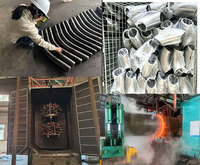 Codo de Acero Aleado de Precisión CNC WP22 de 90 Grados, Soldadura a Tope sin Costura, ASTM A234 WP22 ASME B16.9, Accesorio para Tuberías de Calderas de Plantas de Energía